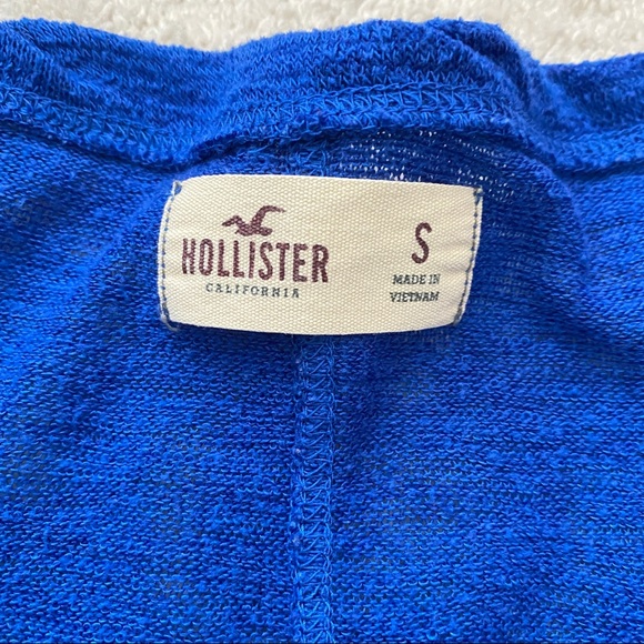 Hollister blue t-shirt semi-sheer size small - Picture 2 of 3